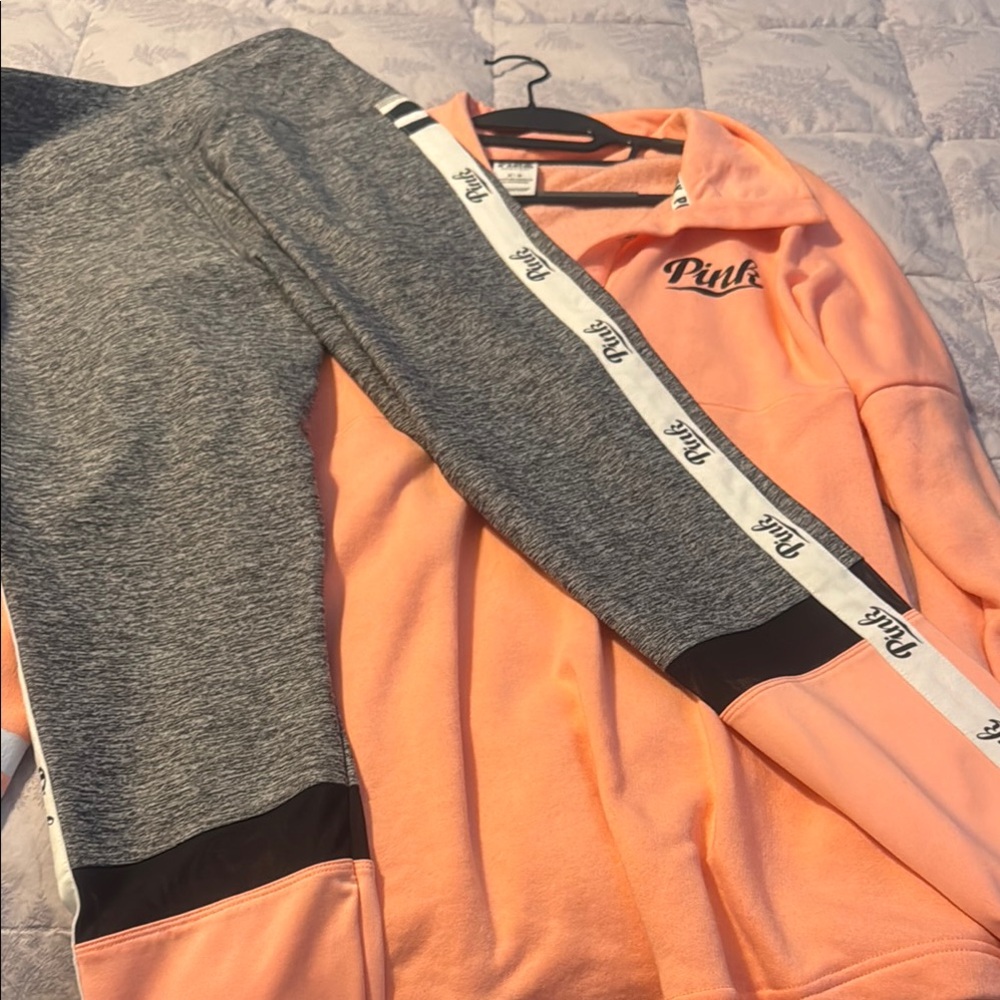 PINK Victoria's Secret Gray Sweatpants Athletic Style